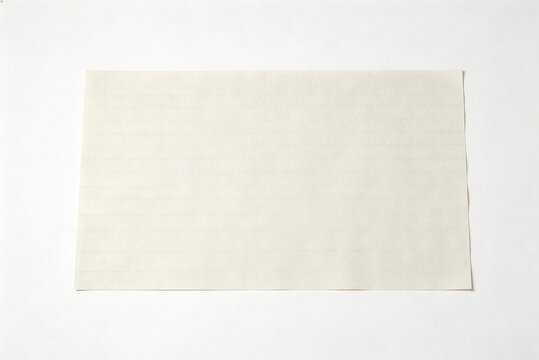 A rectangular piece of beige fabric/cloth placed on a solid white background. The fabric appears smooth, plain, and minimalist in design, suitable for textile or fashion design contexts.