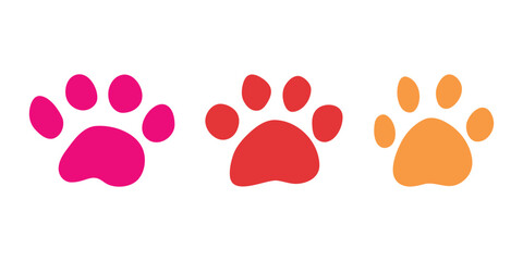 Set of hand drawn cute cat's paw Cat, dog, animal, pet, puppy, bear, wolf, tiger paw clipart in doodle style For print, web, design, decor, greeting cards, children's prints © Daria Shane