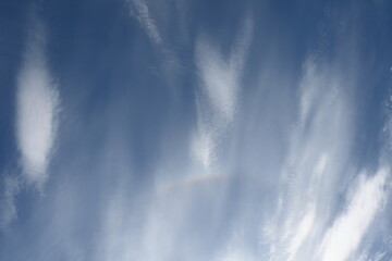 Fototapeta premium Beautiful blue sky and white clouds