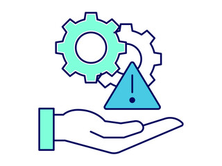 Risk management icon. Finance icon design. Simple filled and outline style. Vector icon.