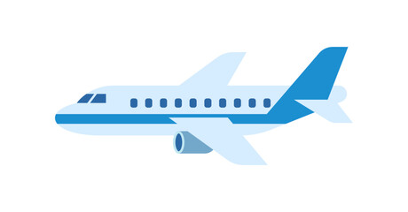 旅客機 飛行機のフラットイラスト トラベルイメージ © Studio Trinity