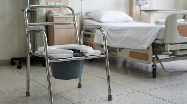 Medical Bedside Commode Chair with Bucket