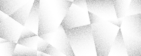 Grainy polygon pattern texture. Rough noise gradient triangles background. Abstract geometric polygonal wallpaper overlay. Vector mosaic cubism style cover. Grunge dotted polygon surface overlay © vika_k