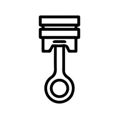 Engine Piston Outline Icon