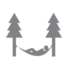 Hammock between two trees