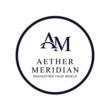 Aether Meridian Company Logo Design Element.