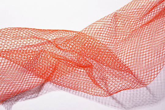 geometric graphic pattern of orange mesh for design elements