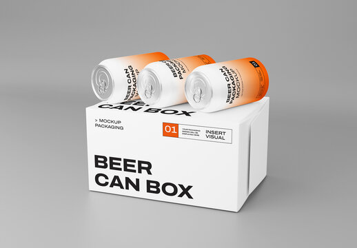 Beer Can Design Mockup