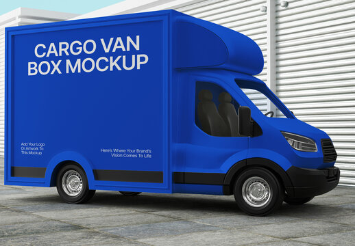 Transport Cargo Box Mockup