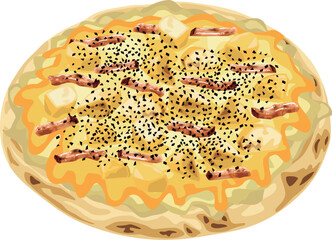 ピザ　ベーコンポテト