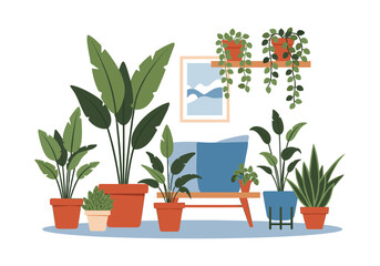 A desk plant adding vibrancy to a modern office, suggesting productivity and a thriving work environment, ideal for motivational content.