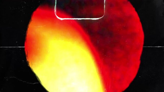 Film punch hole retro movie transition