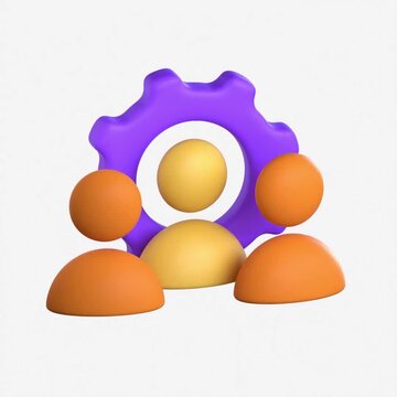 Multiple User Icon 3d Model