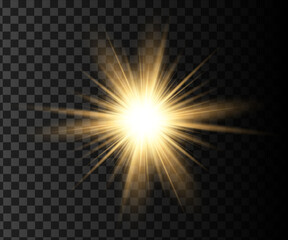  glowing light lens flare Transparent background