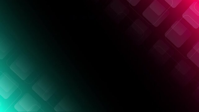 Modern minimalist tiktok color motion graphic with square elements and wide copy space for presentations