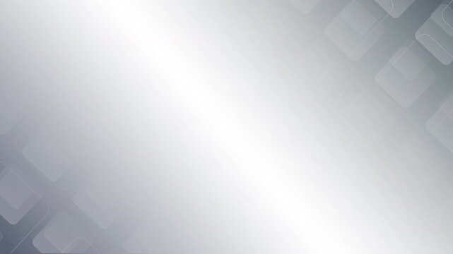 Modern minimalist white gradient motion graphic with square elements and wide copy space for presentations