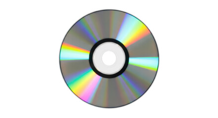 A shiny cd on a transparent background