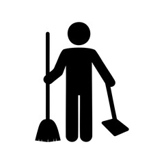 People Silhouette Icon Set, Human Activities Lifestyle Action Poses Editable Vector Collection