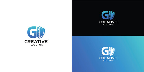 Technology logo vector. G initial logo design © micky_adb