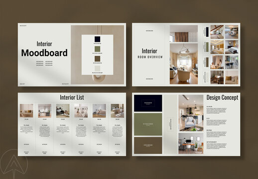 Interior Mood Board Layout
