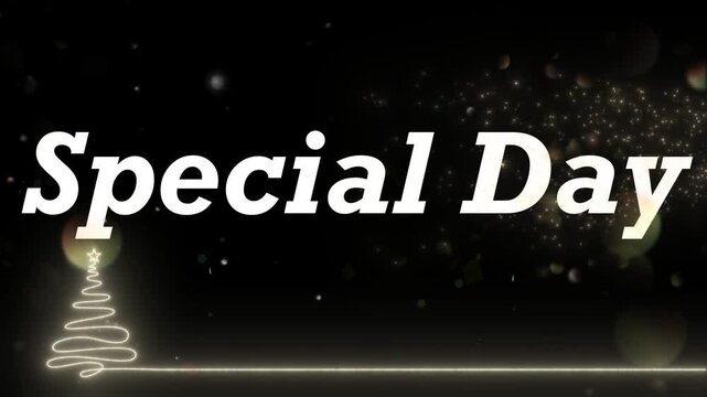 Minimalist Special Day typography motion graphic.
