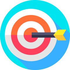Target Business Goal Achievement Icon