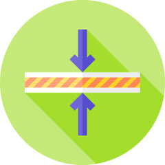 Thin Line Slim Narrow Width Icon