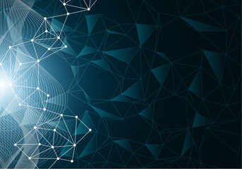 スタイリッシュな幾何学的なデジタル背景素材