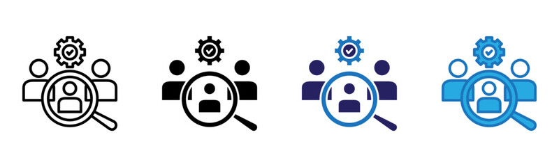 Review Icon Multi Style Vector Illustration