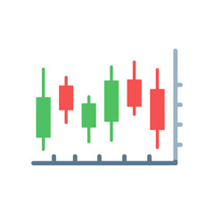 3D bar chart growth comparison red green business analytics success data visualization