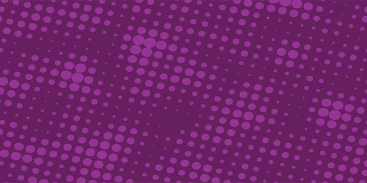 Abstract halftone purple dot pattern gradient texture background.