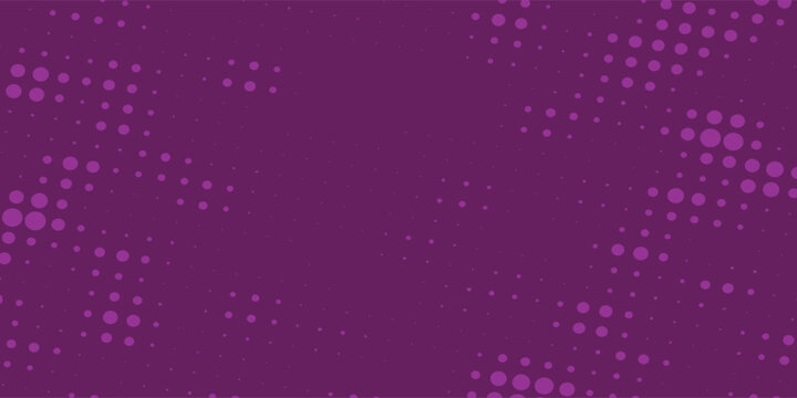 Abstract halftone purple dot pattern gradient texture background.