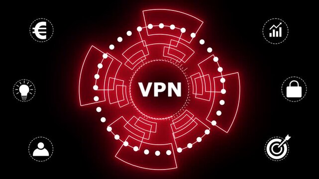 Business, Technology, Internet and network concept. VPN network security internet privacy encryption concept.
