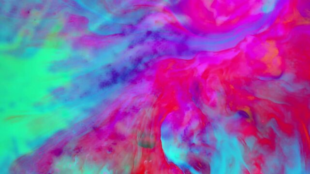 Abstract Ink Paint Diffusion Shapes Of Spread 12