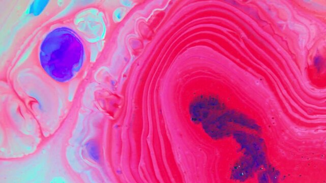 Abstract Ink Paint Diffusion Shapes Of Spread 14