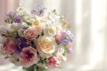 透明感あふれる春の花束｜Spring Flower Arrangement