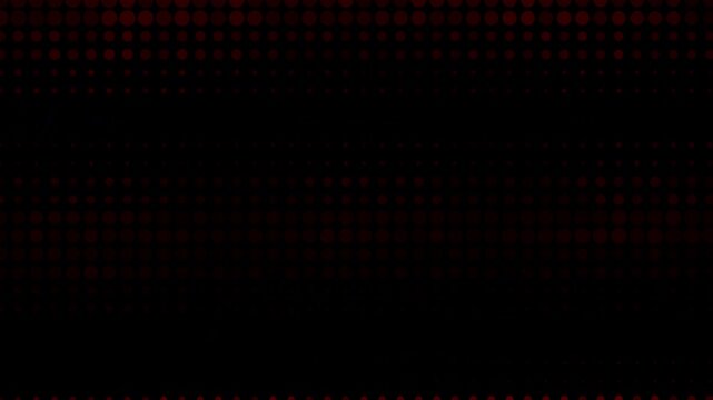 Abstract red dot pattern seamless loop digital display technology background suitable for technology presentations, sci-fi themes, data visualization, and modern digital backdrops.