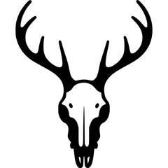 Deer Skull Vector Icon © Naashir