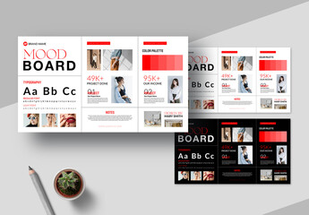Creative Mood Board Template Layout