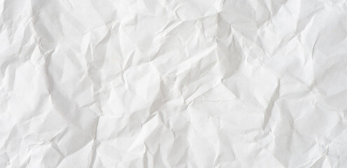 Obraz premium white crumpled paper texture background 