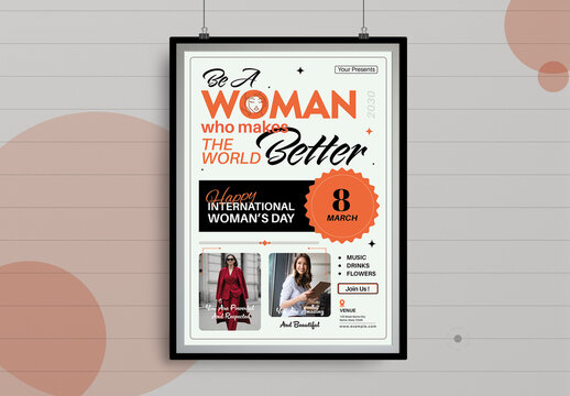 International Womens Day Event Poster