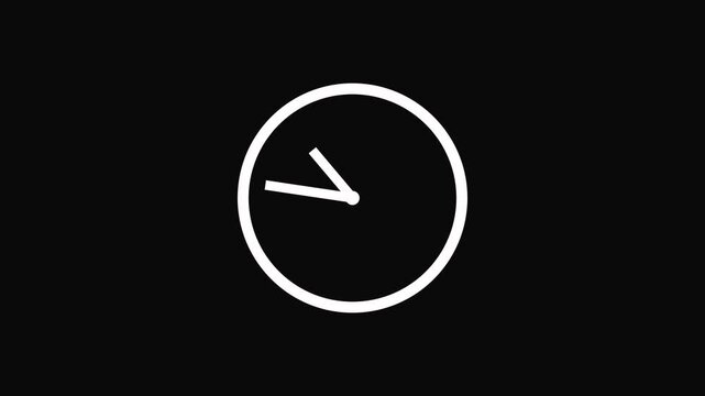 Clock symbol on green background. Animated clock icon Clock Counting Down 24 Hour Day Fast Speed Counting Down 24 Hour Day Fast Speed. Clock with moving arrows. Clock time lapse UHD 4K Animation. Digi