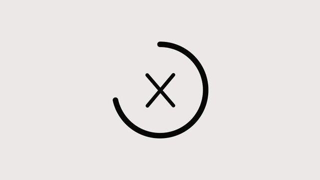  Cross icon, Hand drawn wrong mark,  black grunge X icon, true or false, yes or no