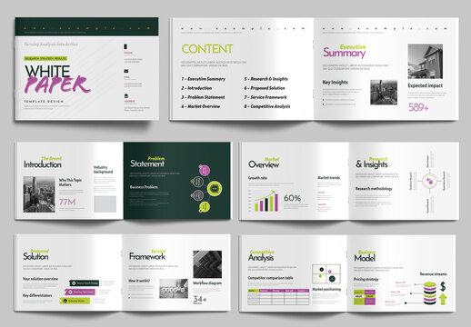 Clean White Paper Design Template