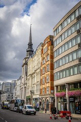 Fototapeta premium St Martin, Ludgate, also known as St Martin within Ludgate, is an Anglican church on Ludgate Hill. Of medieval origin, the present building dates from 1677 and was designed by Sir Christopher Wren.