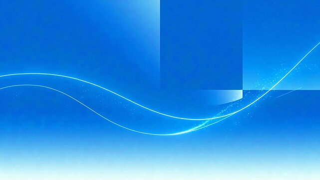 Abstract blue wave lines