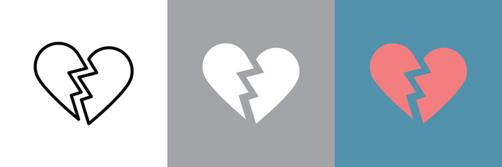 シンプルなデザインのハートアイコン