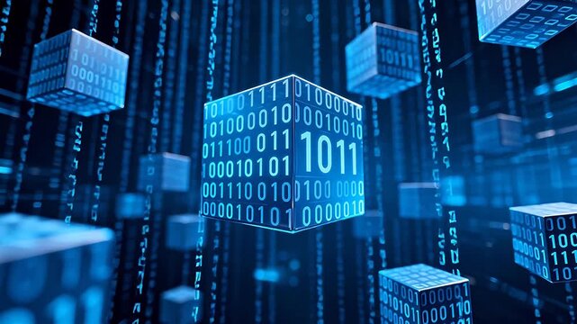 Digital binary cubes in data stream