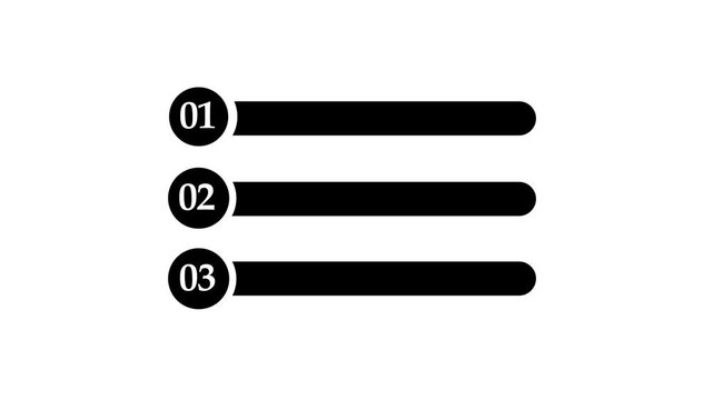 Quiz Animation. Question answers template with black background. Question and test menu choice quiz show question and answers with optio with 4k video animation.