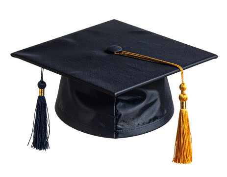 College graduation cap isolated on transparent or white background, png